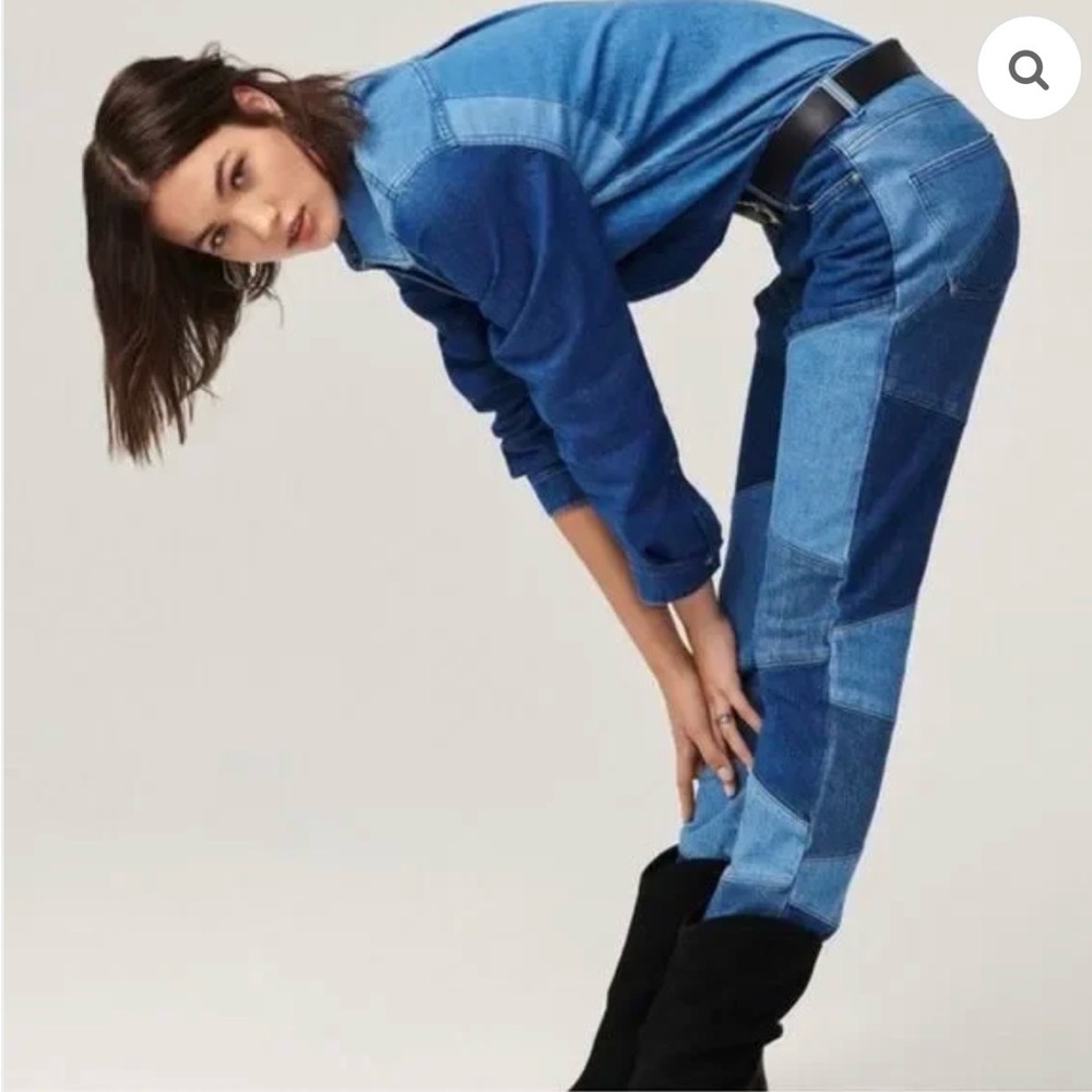 ba&sh Diva Lady Patchwork Jeans Size XS US 2